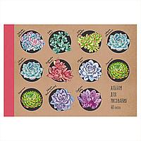 Альбом для рисования "Коллекция цветов", A4. 40 листов, склейка