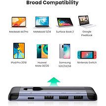 USB-хаб Ugreen Type-C to 3?USB 3.0+HDMI+USB-C PD (100W) / CM285, фото 3