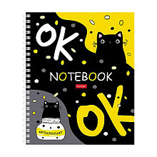 Тетрадь клетка Hatber Кот-антидепресант, 96 листов А5