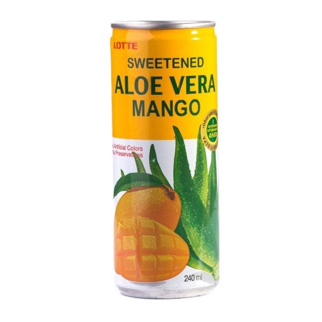 Напиток Lotte Aloe Vera / Алое Вера манго, 0.24 л - фото 1 - id-p223489196