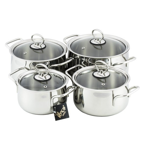 КО1-004СП Н-р посуды нерж. 4пр.ст.кр."Орхидея Классика"+подарок