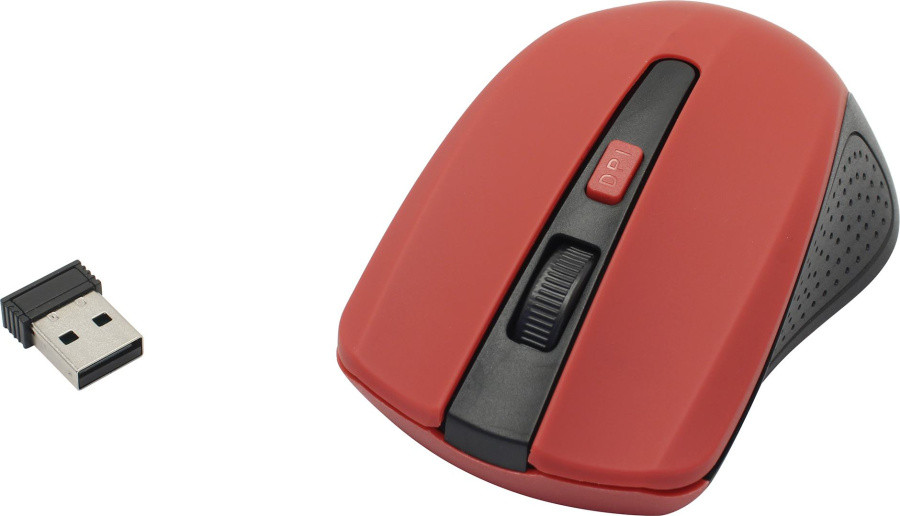 Манипулятор Defender Accura Wireless Optical Mouse MM-935 Red (RTL) USB 3btn+Roll 52937 - фото 1 - id-p212710219
