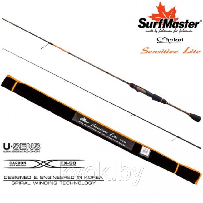 Спиннинг стеклопластиковый штекерный Surf Master Chokai Series Sensitive Light UL (0.8-7) 1.80 м - фото 1 - id-p223490607
