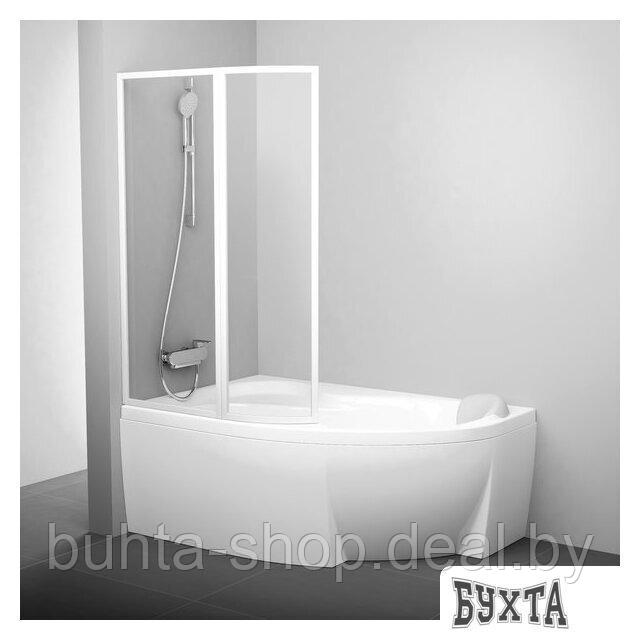 Стеклянная шторка для ванны Ravak Rosa VSK2 160 (белый/прозрачное) левая - фото 1 - id-p223491061