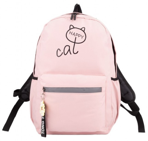 Рюкзак молодежный «Киска» 29*16*42 см, розовый - фото 3 - id-p203781091