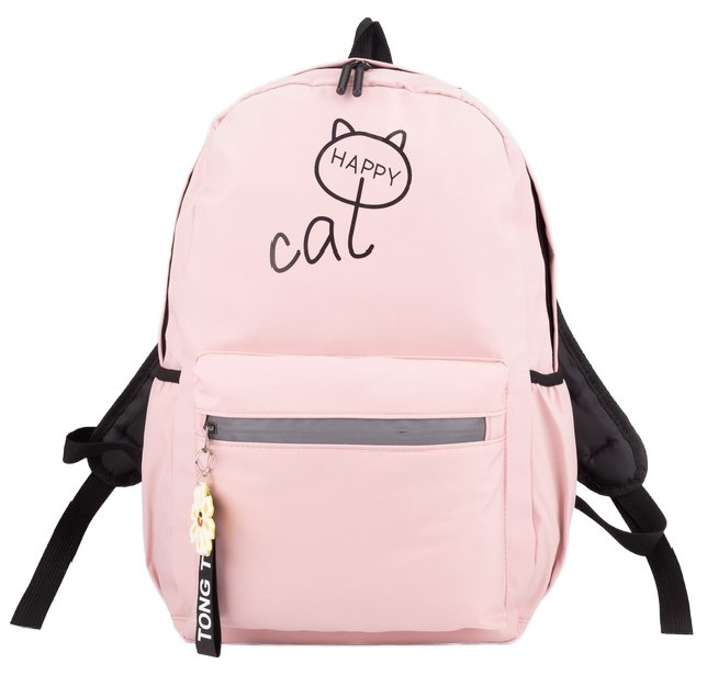 Рюкзак молодежный «Киска» 29*16*42 см, розовый - фото 4 - id-p203781091