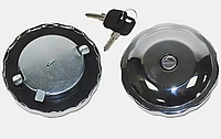 Крышка бака топливного МАЗ, КАМАЗ с замком + 2 ключа (пластик) с цепочкой