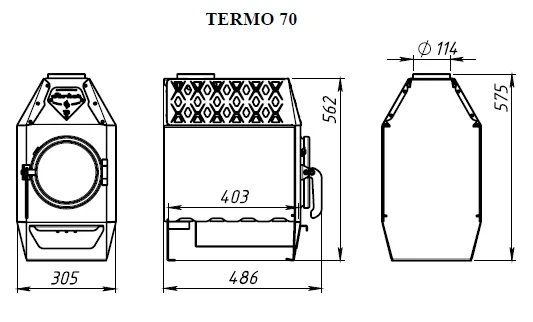 Отопительная печь Stoker TERMO 70 (2024) - фото 4 - id-p223162948
