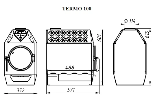 Отопительная печь Stoker TERMO 100 (2024) - фото 4 - id-p223163950