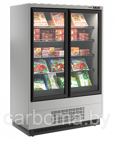 Пристенная холодильная витрина Carboma Cube 2 FC20-07 VL 1,0-1 0300 STANDARD фронт X5L (9006-9005) до -18