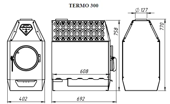 Отопительная печь Stoker TERMO 300 (2024) - фото 3 - id-p223175694