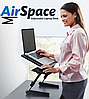 Складной cтолик-трансформер для ноутбука/планшета с охлаждением (1 вентилятор) AirSpace с подставкой для мыши, фото 3