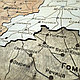 Деревянная карта Беларуси на оргстекле многослойная (области и районы) №21 (размер 140*120 см), фото 4