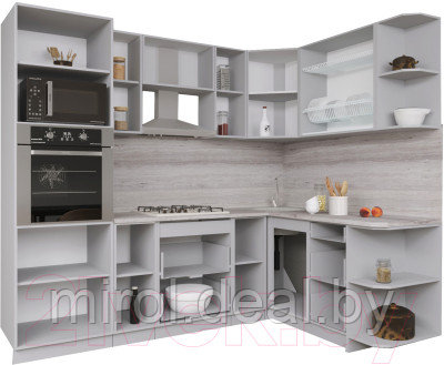 Готовая кухня Интерлиния Мила Gloss 1.68x2.4 правая - фото 3 - id-p223493469