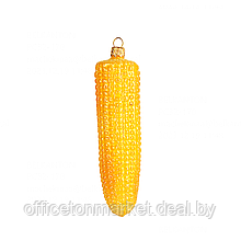 Украшение елочное "Corn", 12 см, стекло, желтый