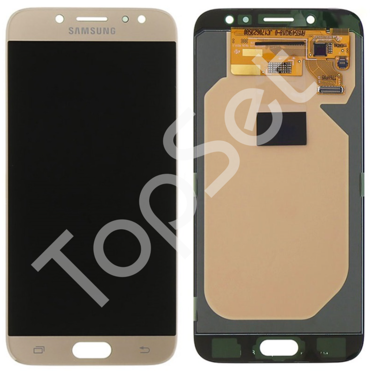 Дисплей (Модуль) Samsung J730F (J7 2017) в сборе с тачскрином Золото - (AMOLED, с регулировкой подсветки) - фото 1 - id-p179039348