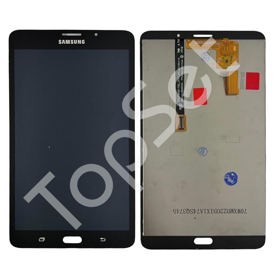 Дисплей (Модуль) Samsung T285 (Tab A 7.0" LTE) в сборе с тачскрином Черный - фото 1 - id-p179039383