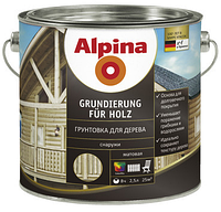 Грунтовка для дерева Alpina Grundierung für Holz 2,5 л