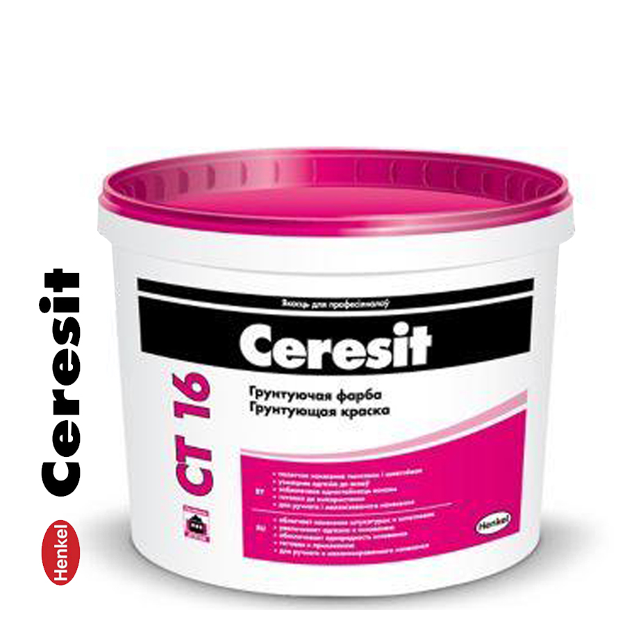 Грунтующая краска Ceresit CT 16 белая 10 л