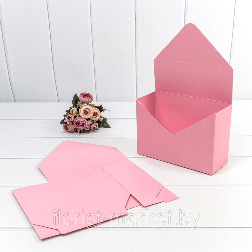 Коробка "Конверт" 20*30*8, розовый - фото 1 - id-p223496114