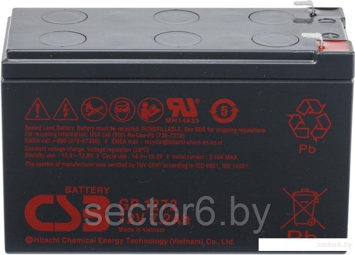 Аккумулятор для ИБП CSB GP1272 25W F2 (12В/7.2 А·ч) - фото 1 - id-p223497842