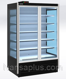 Витрина холодильная пристенная с распашными дверями (Стеллаж охлаждаемый) SOLO 2500 (LED с выпаривателем)