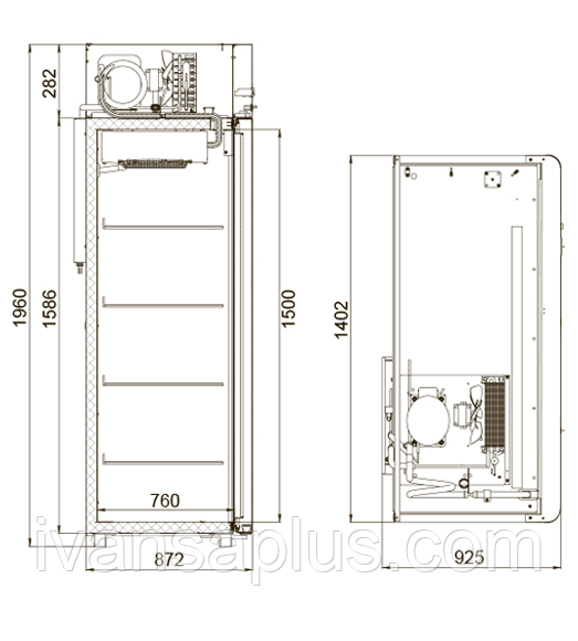 Шкаф холодильный POLAIR CV114-Sm - фото 2 - id-p223501785
