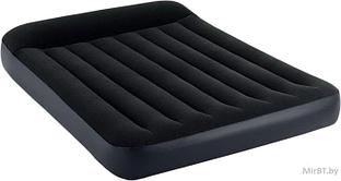 64143 Надувной матрас Intex PILLOW REST CLASSIC AIRBED 152х203х25см (Queen) со встроенным насосом