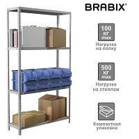 Стеллаж металлический Brabix MS KD-185/40-4 (S240BR144402)