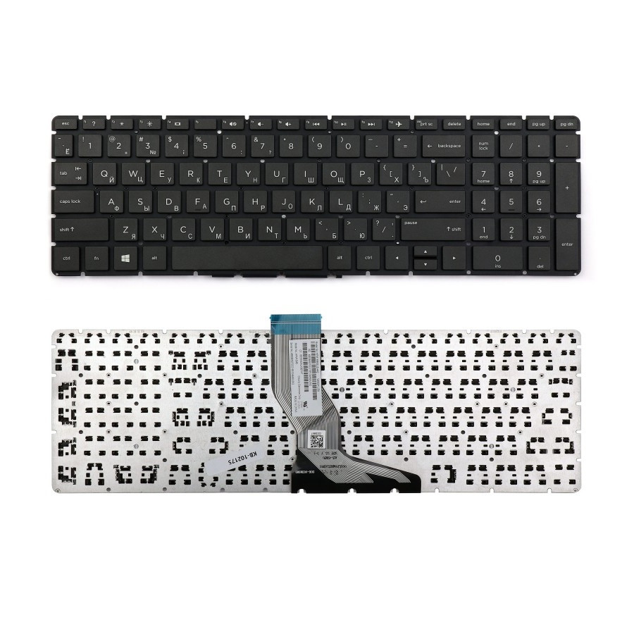 Клавиатура для ноутбука HP Pavilion 15-bs, 15-bw, 17-bs, 250 G6, 255 G6, 258 G6, черная - фото 1 - id-p203447943