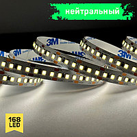 Нейтральный цвет 26w 24v, 192LED IP20 (CRI 85, 170lm\w, 3М скотч), 2 года гарантии, 5 метров HE2835