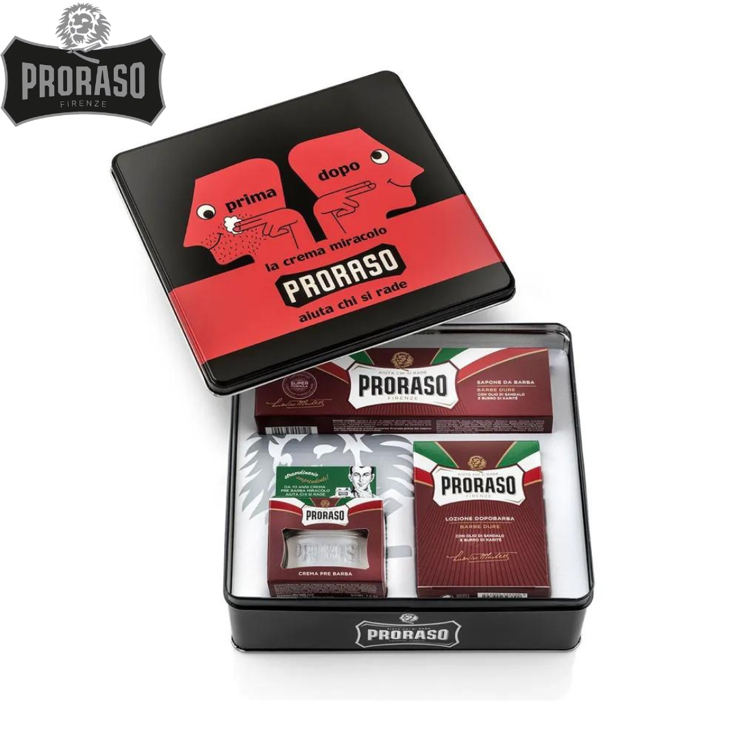 Набор для бритья PRORASO PRIMADOPO с малом сандала и маслом ши - фото 1 - id-p223504487