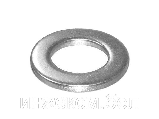 Шайба М6 плоская, нерж.сталь (А2), DIN 125 (1000 шт в уп.) (STARFIX)
