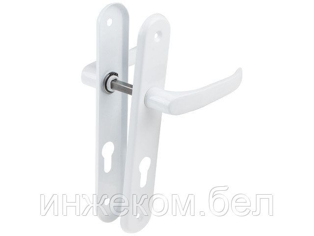 Ручка дверная LENOX 72WB на длинной планке (белый) (gamar)
