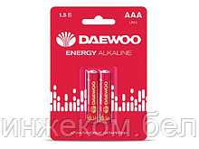 Батарейка AAA LR03 1,5V alkaline BL-2шт DAEWOO ENERGY