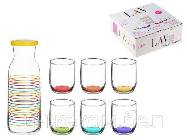 Набор (1 кувшин 1,2 л + 6 стаканов 0,315л ), RAINBOWS LAV - фото 1 - id-p223507768