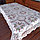 Скатерть льняная вышитая декоративная с вышивкой лентами 160*220 см, фото 3