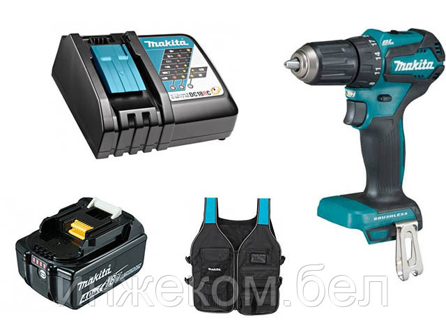 Аккум. дрель-шуруповерт MAKITA DDF 483 Z в кор. + АКЦИЯ(зарядное,аккумулятор,жилет) (18.0 В, 1 акк., 3.0 А/ч - фото 1 - id-p223507866