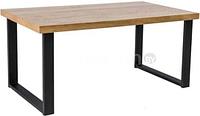 Кухонный стол Signal Umberto 150x90 (шпон дуба/черный)