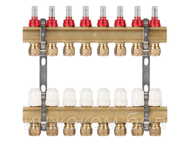 Коллекторная группа AVE777, 8 вых. AV Engineering (PRO серия Для теплого пола и водоснабжения) - фото 1 - id-p223508188