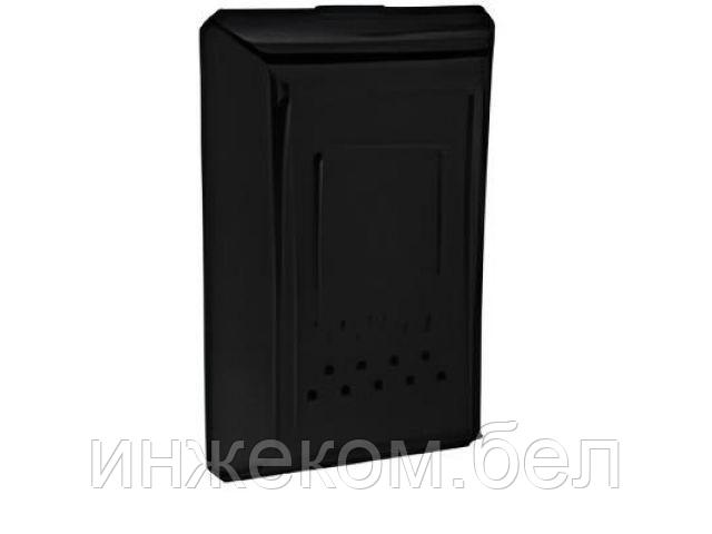 Ящик почтовый с замком 390х260х70 мм (черный) (АГРОСНАБ) - фото 1 - id-p223507636