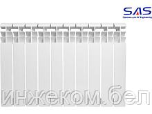 Радиатор биметаллический 500/95, 10 секций SAS (вес брутто 13850 гр) (AV Engineering)
