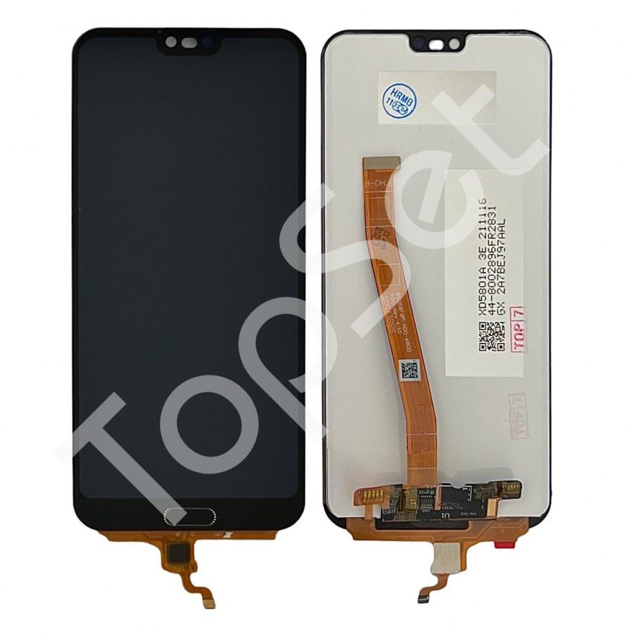 Дисплей (Модуль) Huawei Honor 10 (COL-L29) в сборе с тачскрином Черный - фото 1 - id-p180830661