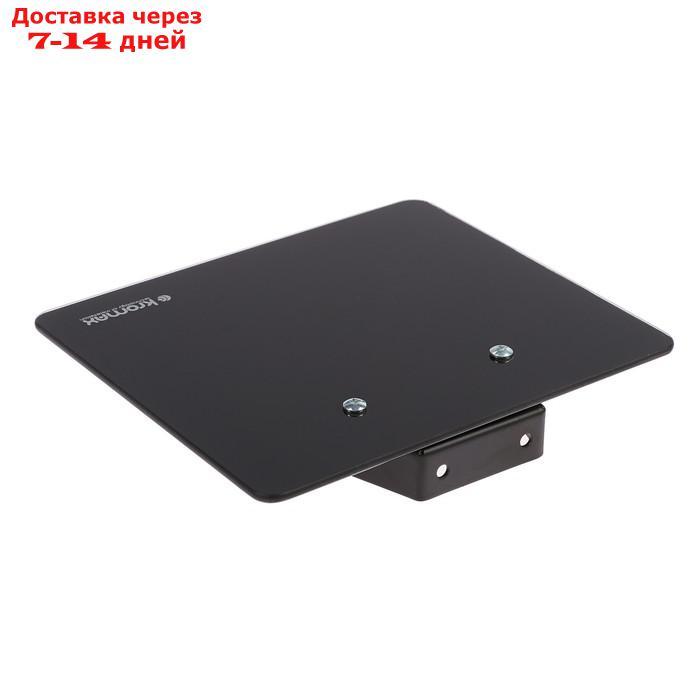 Полка Kromax MICRO-MONO, для аудио-видео аппаратуры, до 5 кг, 200х175 мм, черная - фото 2 - id-p223482698