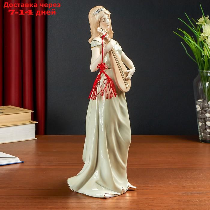 Сувенир керамика "Девушка с мандолиной" 34х15х11,5 см - фото 5 - id-p223486165