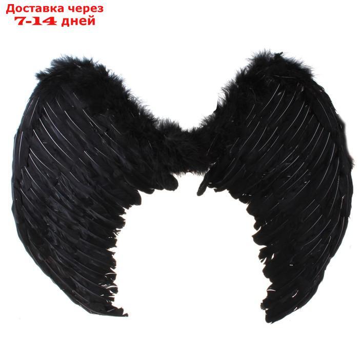 Крылья ангела, на резинке, 55х70 см, чёрные - фото 1 - id-p223482721