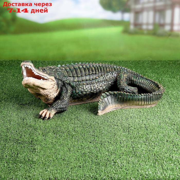 Садовая фигура "Крокодил" 28*50*20 см - фото 2 - id-p223484566