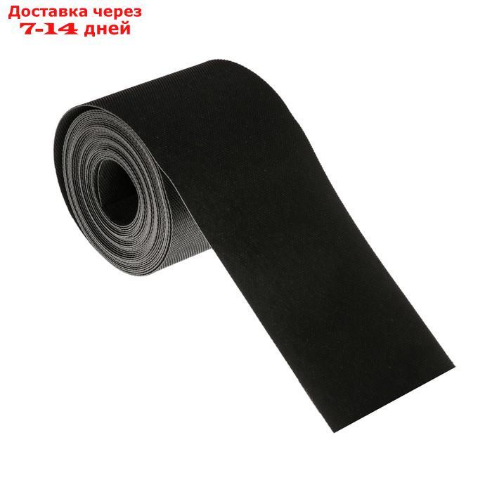Лента бордюрная, 0.15 × 10 м, толщина 1.2 мм, пластиковая, чёрная, Greengo