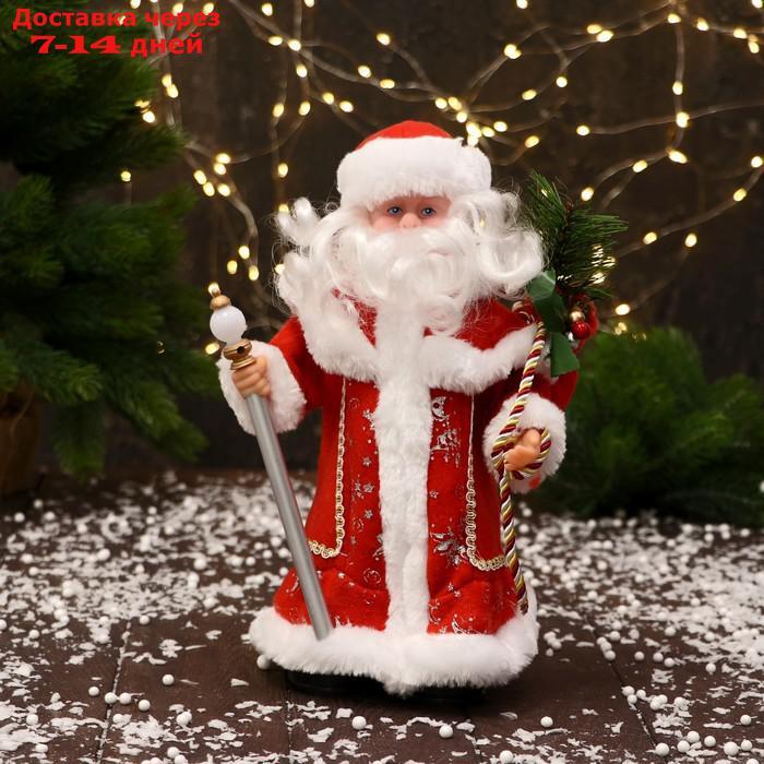 Дед Мороз, в красной шубе, с посохом - фото 5 - id-p223486329