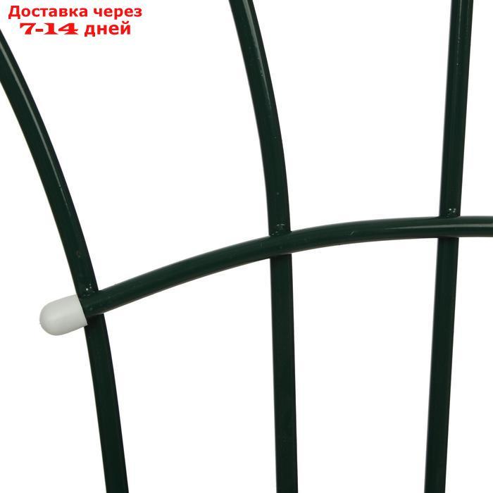 Шпалера, 160 × 60 × 1 см, металл, зелёная, "Салют" - фото 2 - id-p223484911